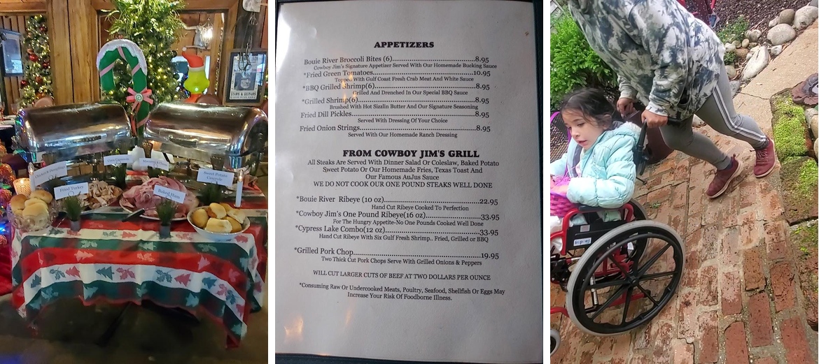 Cowboy Jim's Riverside Restaurant Menu